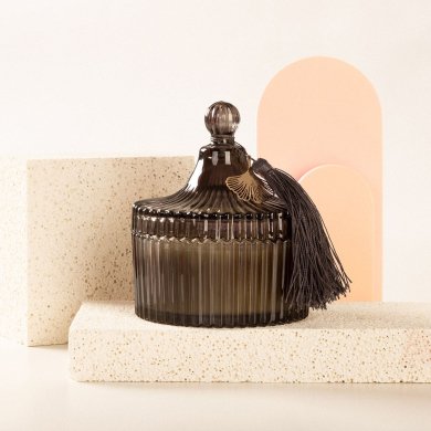 Ароматична свічка Homla DOMIYA Cashmere Patchouli 170 | Чорний 207340 фото - 6