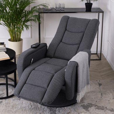 Крісло м'яке розкладне масажне з реклайнером Mebel Elit SPIKE 2 Темно-сірий ME.SPIKE2/CP/T/FW фото - 11