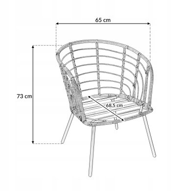 Комплект садовой мебели Kontrast VERONA PRO Серый 5.05.12276 фото - 8