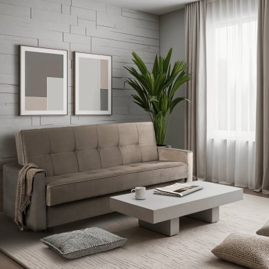 Раскладной диван Mebel Elit ALUNA Welur Бежевый PPHUE.MATRIX/PAROS4/WER фото - 10