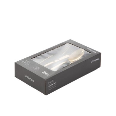 Набор столовых приборов Homla FABRO 24 шт Золотой - 6 Набор столовых приборов Homla FABRO 24 шт Золотой 228055 фото - 6