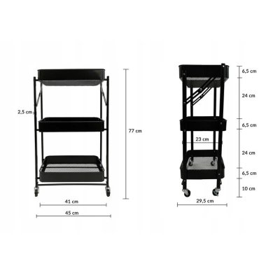 Візок складаний Kontrast Чорний 6.02.20036 фото - 2