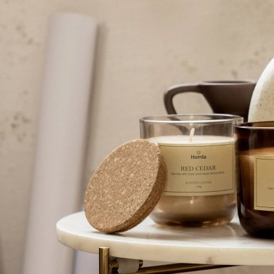 Ароматична свічка Homla VERDE Red Cedar 240 г Бежевий 210660 фото - 5