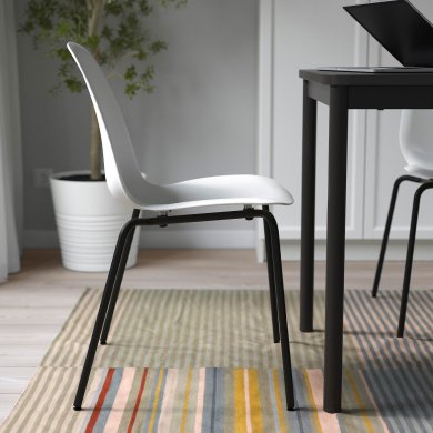 IKEA Обідній стілець LIDAS Білий (ИКЕА ЛИДАС) 69481394 фото - 3