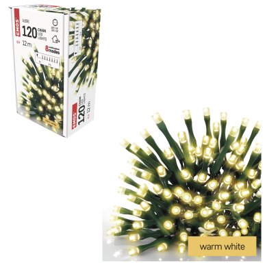Новогодняя гирлянда Chomik 120 LED 12 м Теплый-белый EMO99964