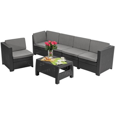 Комплект садовой мебели Keter PROVENCE Графит 227778-1 фото - 4