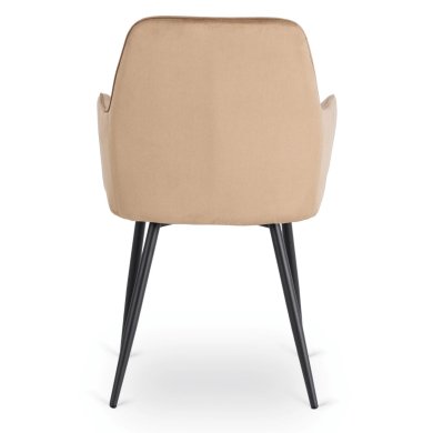 Обідній стілець Mebel Elit BRESSO Welur Бежевий ME.BRESSO/BZ/CZ/V/K фото - 4