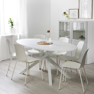 IKEA Обеденный стол MARIEDAMM Белый (ИКЕА МАРИЕДАММ) 40556318 фото - 6