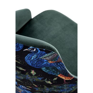 Обідній стілець Halmar ENDO Welur Темно-зелений V-PL-ENDO-CZARNY-C.ZIELONY фото - 9