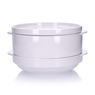 Тарілка порцелянова Duka Stapel 25 см | Білий 1215514 фото - 2