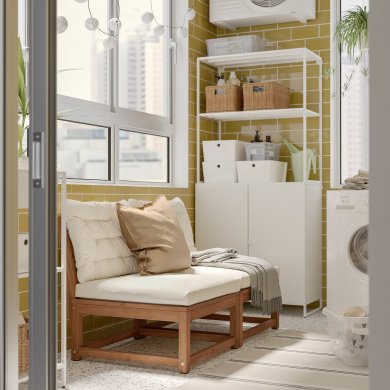 IKEA Садовий диван NAMMARO Бежевий (ИКЕА НАММАРО) 19491178 фото - 7