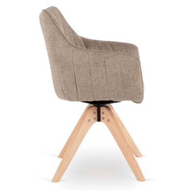 Обідній стілець поворотний Mebel Elit LEMON Бежевий ME.LEMON/BZ/T/K фото - 3