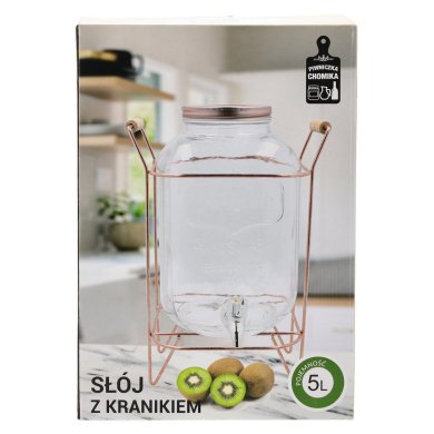 Диспенсер для напоїв Chomik 5 л Прозорий DUC9109 фото - 7