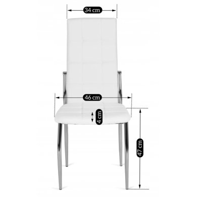 Обеденный стул Mebel Elit MOLLY Белый ME.MOLLY/B/CH/E/K фото - 11