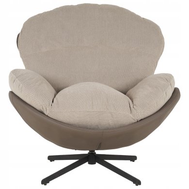 Кресло мягкое поворотное Kontrast MILO 3D Светло-коричневый 5.01.84793 фото - 4