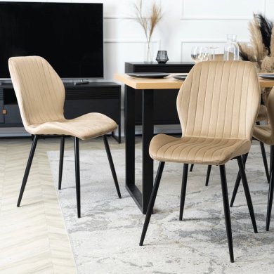 Обеденный стул Mebel Elit LILAC Welur Бежевый ME.LILAC/BZ/V/K фото - 8