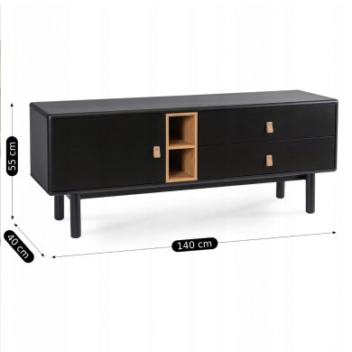 Тумба під ТВ Mebel Elit ARTI Чорний - 6 Тумба під ТВ Mebel Elit ARTI Чорний ME.ARTI/CZ/RTV фото - 6