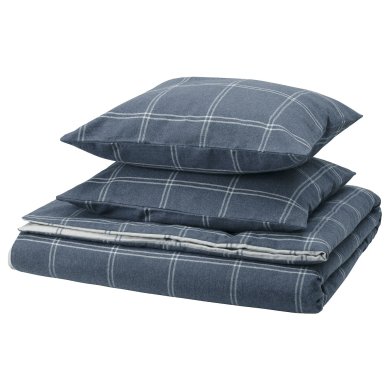 IKEA Комплект постельного белья LINDDVARGMAL 200х200 см Синий (ИКЕА ЛИНДВАРГМАЛ) 90585648