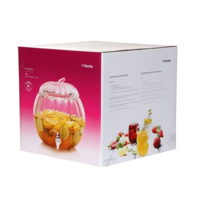 Диспенсер для напоїв Homla PUMPKIN 8 л Прозорий - 5 Диспенсер для напоїв Homla PUMPKIN 8 л Прозорий 229886 фото - 5