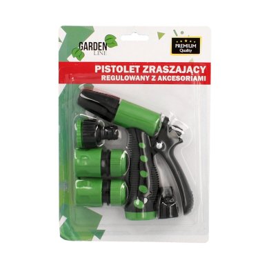 Розпилювач-пістолет з аксесуарами для шлангу Garden Line Зелений WIL4523 фото - 6