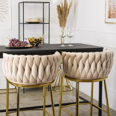 Барный стул Mebel Elit FLORES 2 Кремовый - 11 Барный стул Mebel Elit FLORES 2 Кремовый ME.FLORES2/KR/ZL/V/H фото - 11