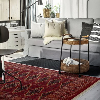 IKEA Ковер VIMPELGRAS 170x240 см Красный (ИКЕА ВЫМПЕЛГРАС) 90588703 фото - 6