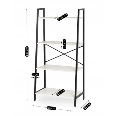 Стеллаж Mebel Elit GIA Белый - 9 Стеллаж Mebel Elit GIA Белый ME.GIA/B/CZ/REG фото - 9