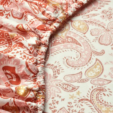 Простирадло на резинці RODGERSIA 90х200 см Рожевий - 5 IKEA Простирадло на резинці RODGERSIA 90х200 см Рожевий (ИКЕА РОДЖЕРСИЯ) 10579613 фото - 5