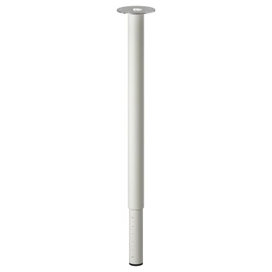 IKEA Ножка для стола регулируемая OLOV 60-90 см Белый (ИКЕА ОЛОВ) 10264302