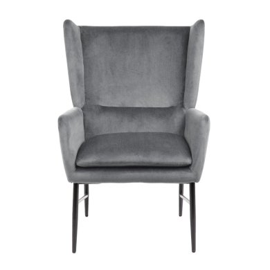 Крісло м'яке Homla VINDER Сірий 218196 фото - 2