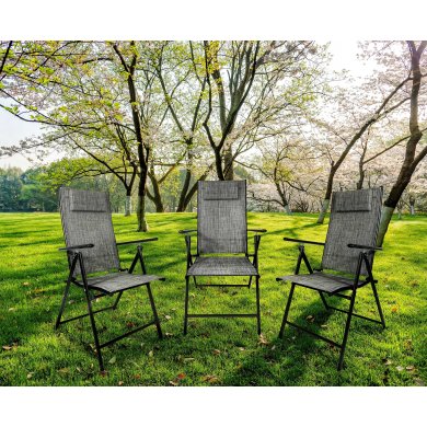 Складаний садовий стілець Kontrast BORNEO PRO Сірий - 14 Складаний садовий стілець Kontrast BORNEO PRO Сірий 5.03.212900 фото - 14