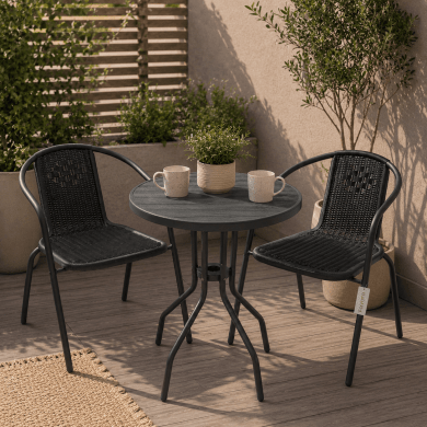 Комплект садовой мебели Favora BISTRO LORETTO Серый FL12037GR-1 фото - 10