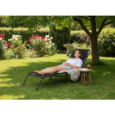 Складной шезлонг Garden Line LEZ2777 Черный LEZ2777 фото - 8