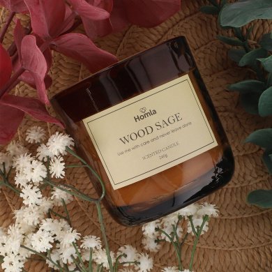 Ароматична свічка Homla VERDE Wood Sage | Коричневий 200801 фото - 7