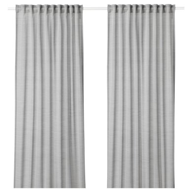 IKEA Шторы HILJA 145x300 см 2 шт Серый (ИКЕА HILJA) 90390735
