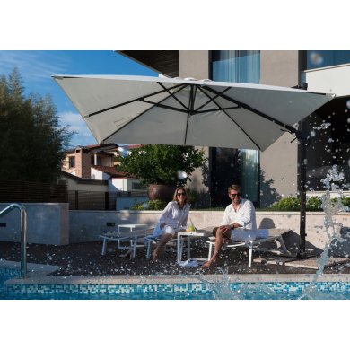 Садова парасоля з чохлом Garden Line ROMA 300х400 см Сірий GAO5415 фото - 13