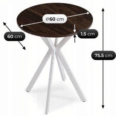 Обеденный стол Mebel Elit LAUREN 60 см Орех ME.LAUREN/O/B/S60 фото - 8