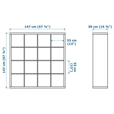 IKEA Стелаж KALLAX Білий (ИКЕА КАЛЛАКС) 30275861 фото - 3