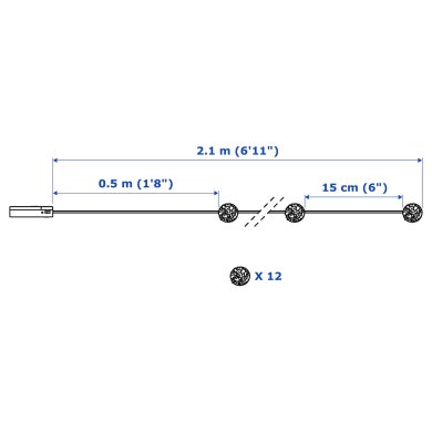IKEA гірлянда LIVSÅR (ИКЕА LIVSÅR) 50421357 фото - 12