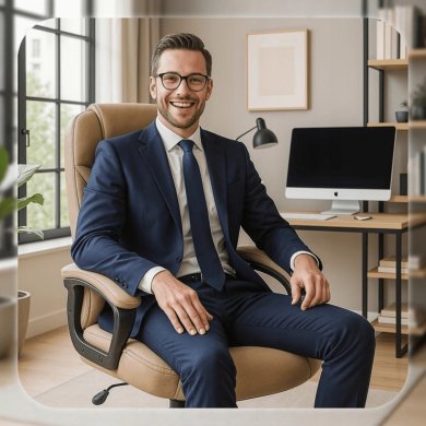 Офісне крісло Mebel Elit PHONIX Бежевий ME.PHONIX/BZ/E/FO фото - 9