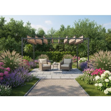 Пергола Garden Line 4х3 м Коричневый TUN4023 фото - 3