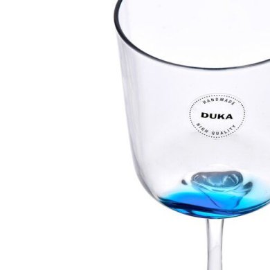 Келих Duka Krog 350 мл | Прозорий/Синій - 2 Келих Duka Krog 350 мл | Прозорий/Синій 2220147 фото - 2