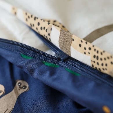 IKEA Комплект постельного белья SANDLOPARE 150x200 см Принт (ИКЕА САНДЛОПАРЕ) 30603198 фото - 4