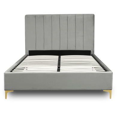 Ліжко Mebel Elit MARCELO Welur 140x200 см Сірий - 3 Ліжко Mebel Elit MARCELO Welur 140x200 см Сірий ME.MARCELO/140/JP/V/LOZ фото - 3
