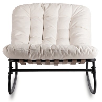 Кресло-качалка мягкое Mebel Elit AURORA Бежевый ME.AURORA/BZ/T/FW фото - 2