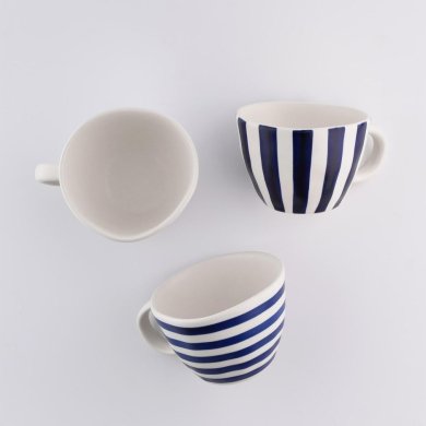 Кружка Duka MARIN 300 мл | Білий / Синій - 8 Кружка Duka MARIN 300 мл | Білий / Синій 1219804 фото - 8