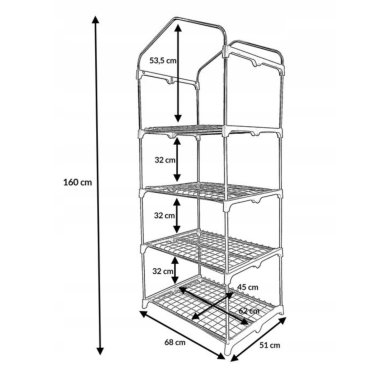 Парник теплиця Kontrast 68x51x160 см Прозорий 5.90.20223 фото - 10
