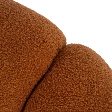 Крісло м'яке поворотне з пуфом Mebel Elit PETTIT Boucle Рудий ME.PETTIT/RD/TB/FW фото - 3