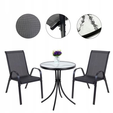 Комплект садовой мебели Kontrast TERNI Черный 5.05.13983 фото - 2