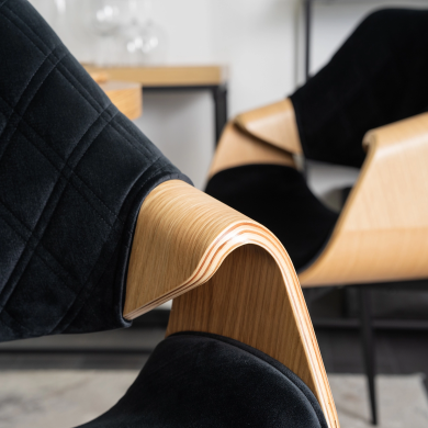 Обеденный стул Mebel Elit DAKOTA Welur Черный ME.DAKOTA/CZ/D/V/K фото - 8